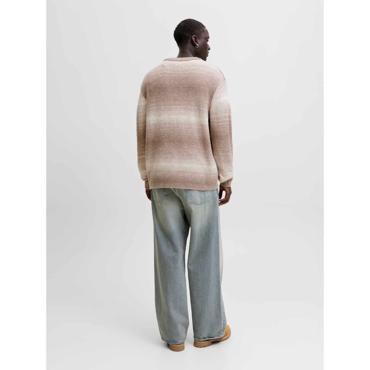 Pull En Maille marron - mocha meringue 1, JACK & JONES