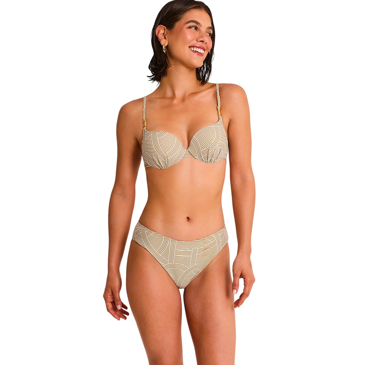 Bas maillot slip de bain REVERIE blanc, SELMARK MARE