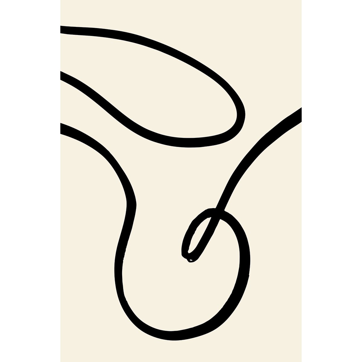 Tableau line art bold I tableau alu dibond, HEXOA