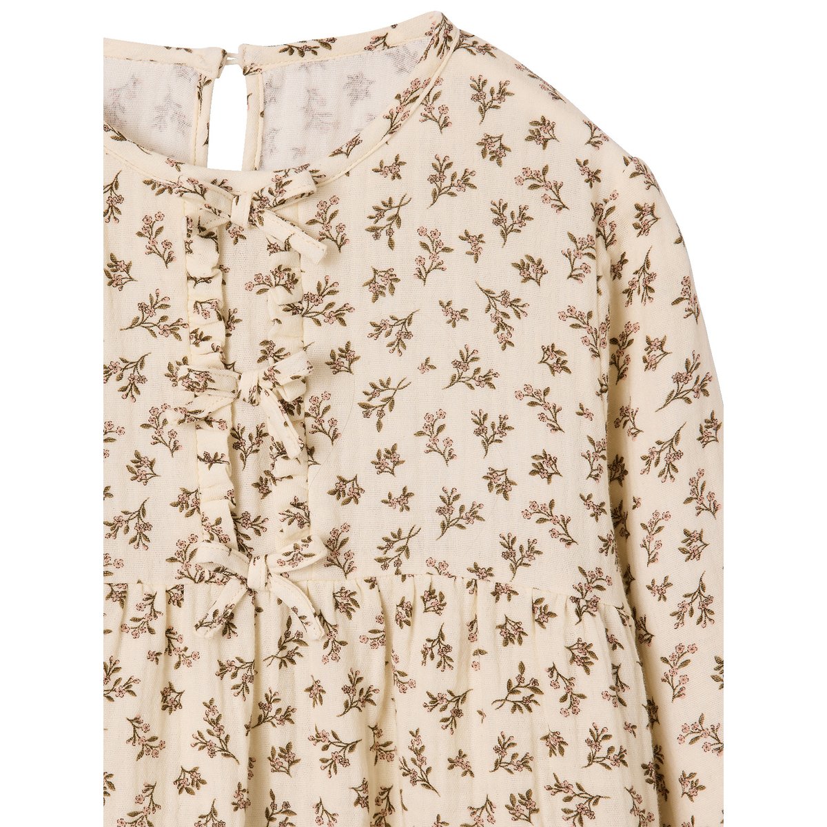 Blouse manches longues écru, VERTBAUDET