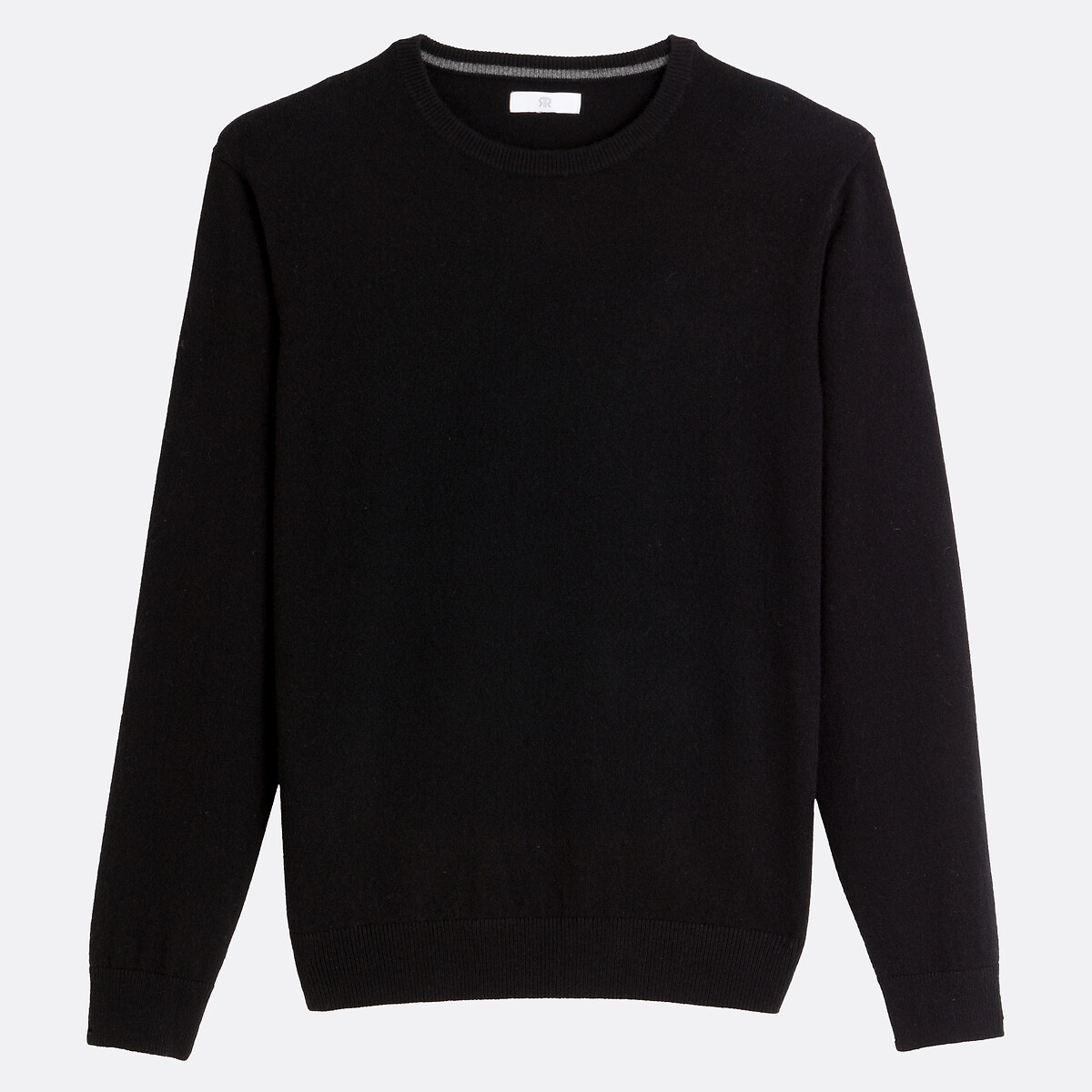 Pull scollo rotondo in cachemire nero , LA REDOUTE COLLECTIONS