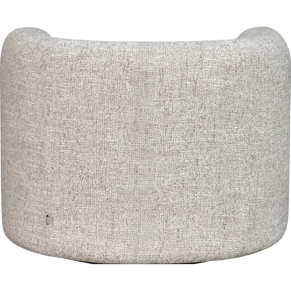 Fauteuil lounge pivotant en tweed crème tweed, RECOLLECTION