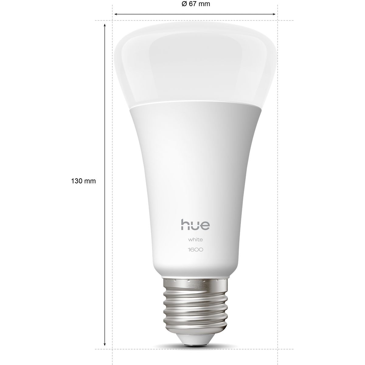Ampoule LED connectée E27 White 100W couleur unique, PHILIPS HUE