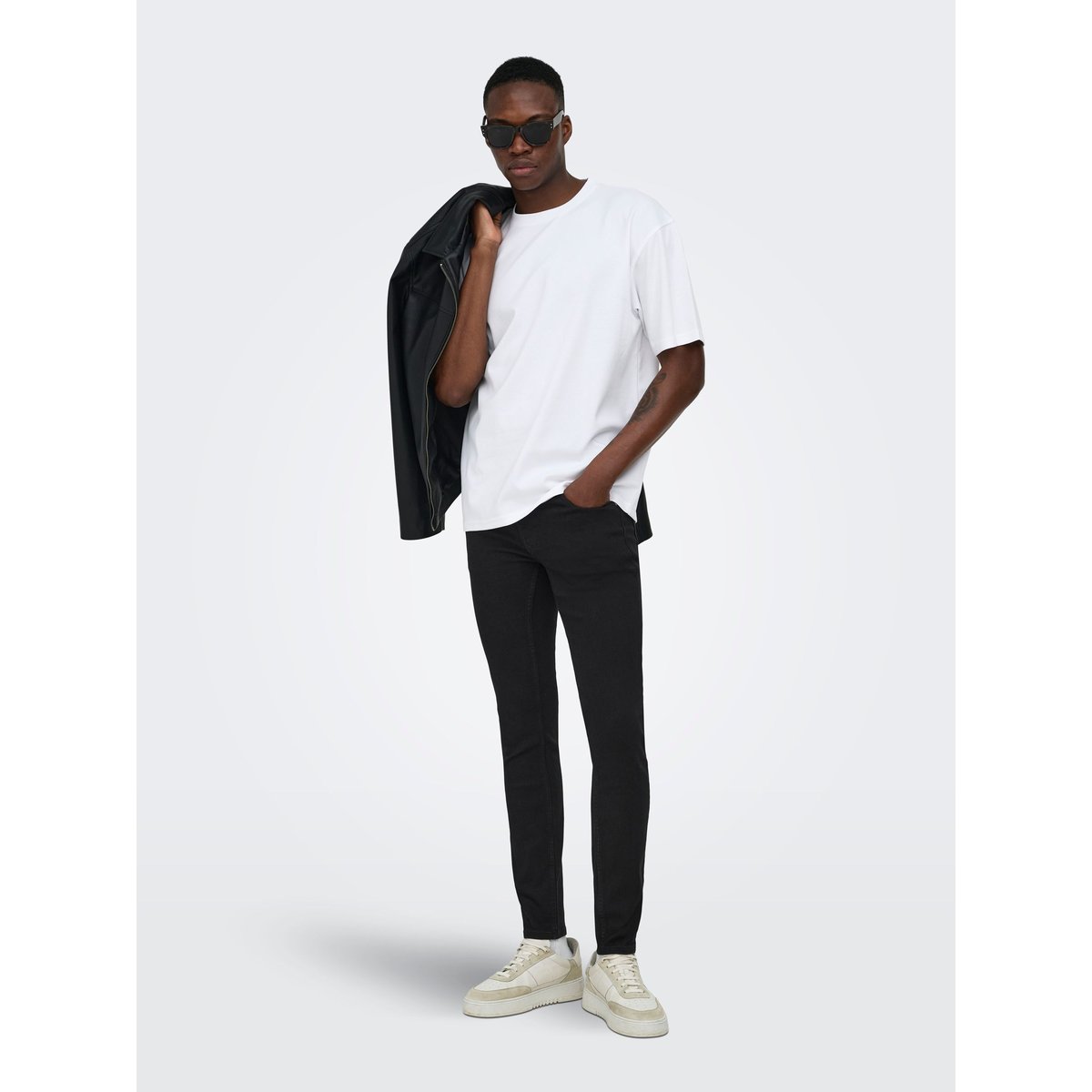 Jean Skinny black denim 1, ONLY & SONS