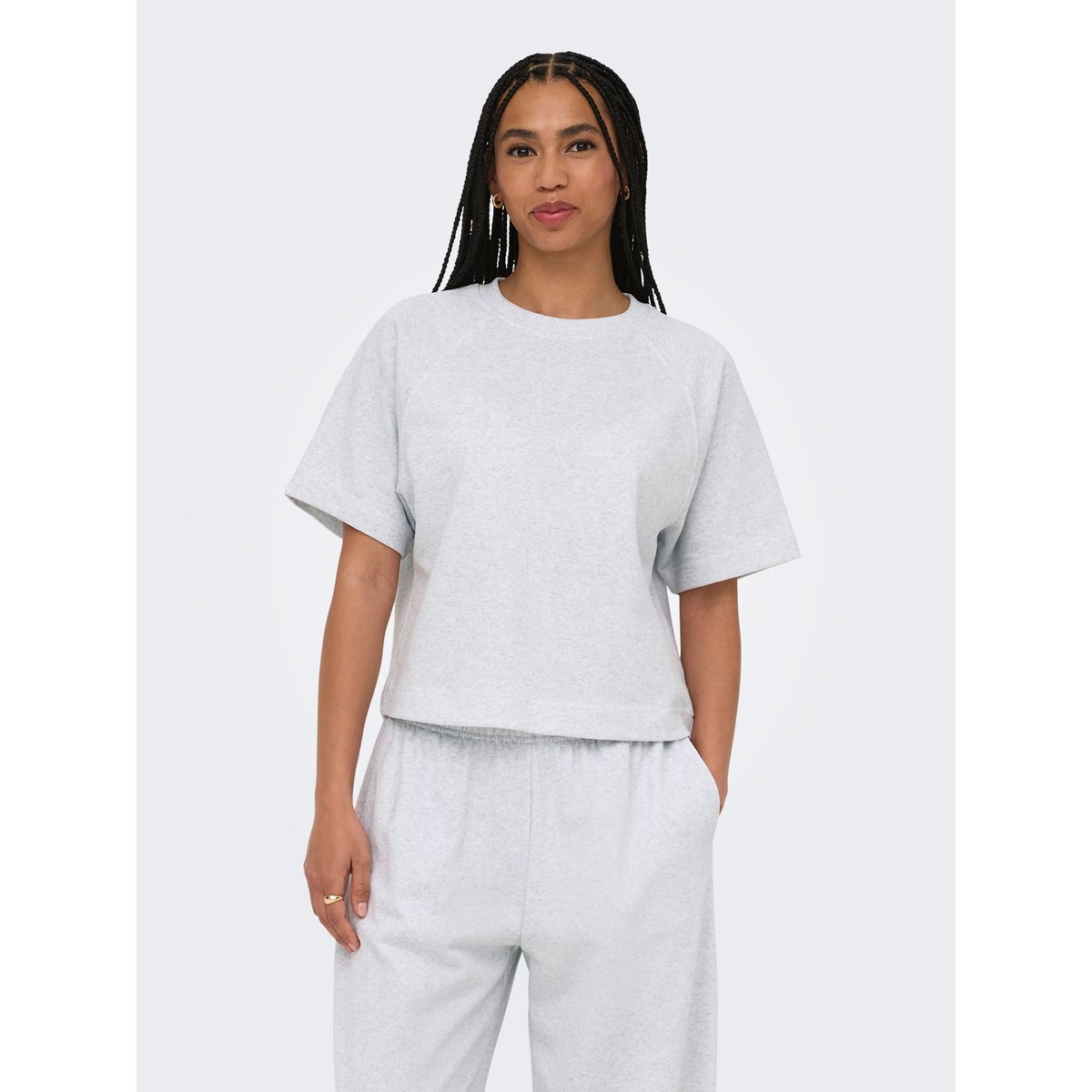 Sweat-Shirt light grey melange 1, ONLY