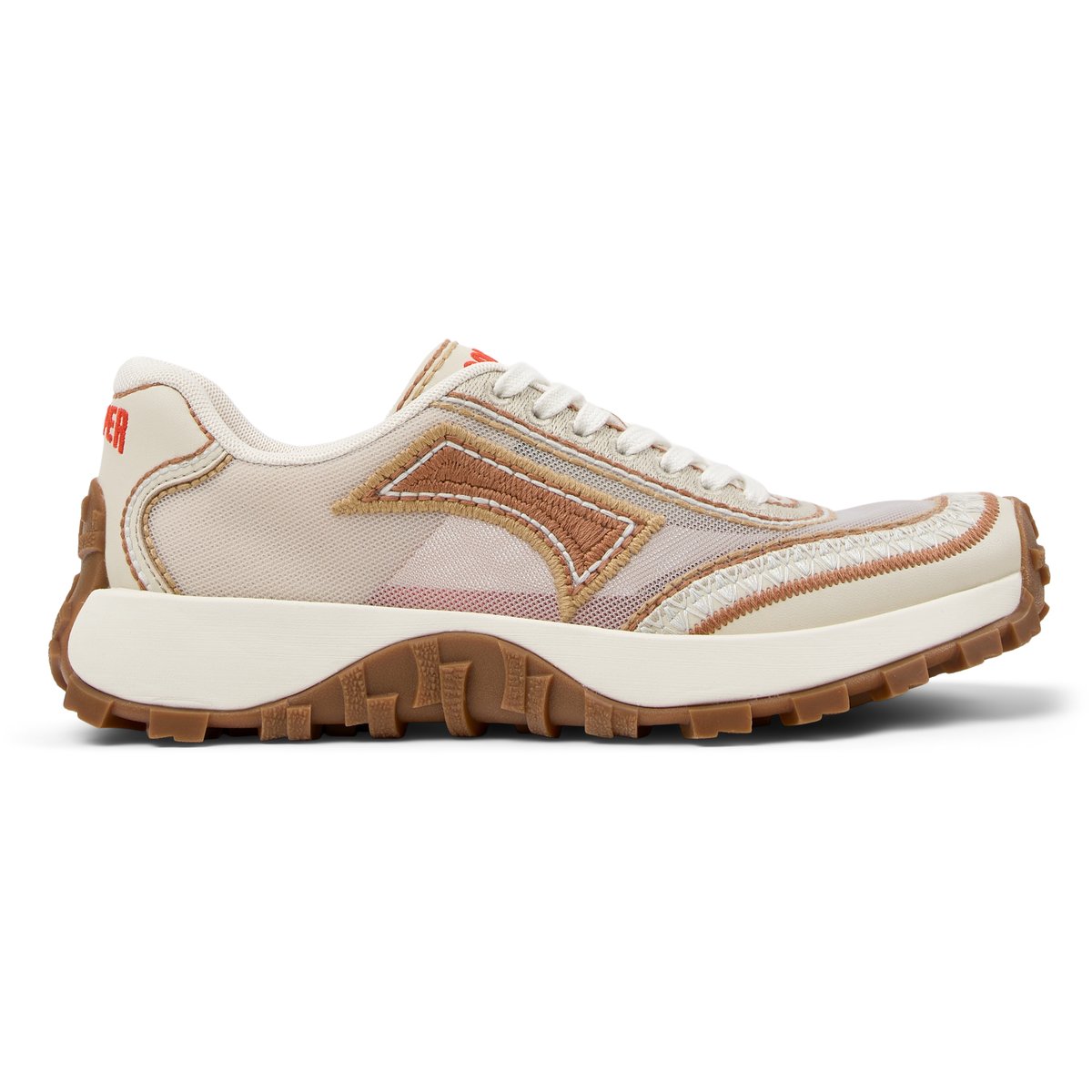 Baskets Drift Trail Twins Cuir beige clair, CAMPER