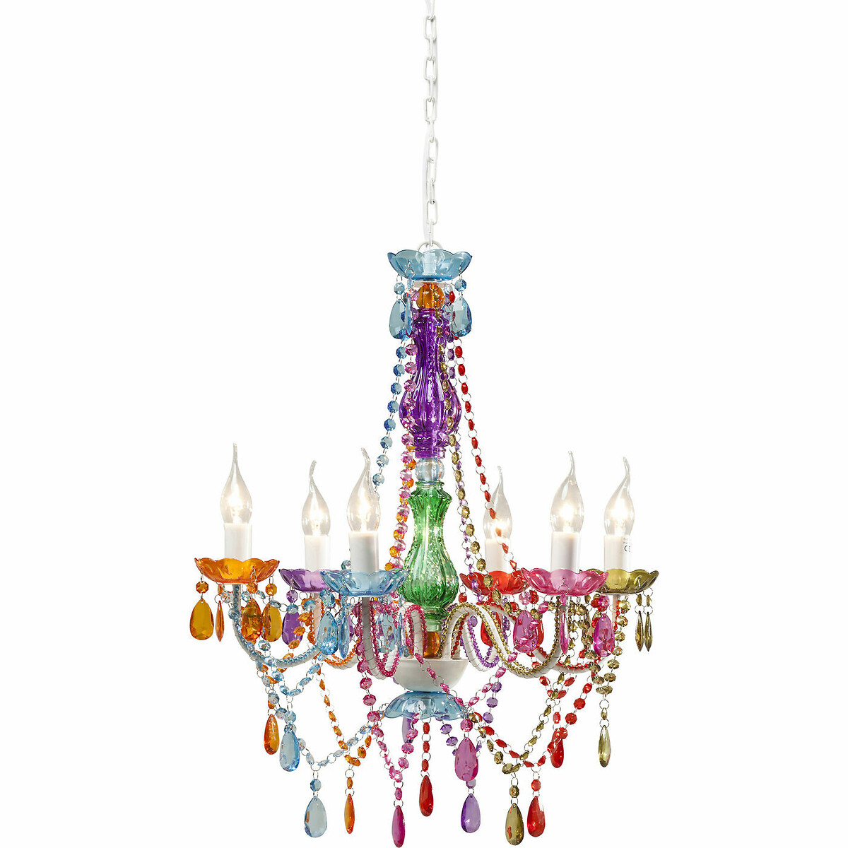 Pendant Lamp Starlight Rainbow 6-Branched multi-coloured, KARE DESIGN