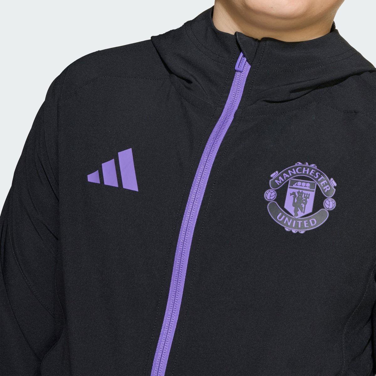 Veste De Voyage Manchester United Tiro 25 Competition Vis Tech Veste De Voyage Manchester United Tiro 25 Competition Vis Tech black / purple rush, adidas Performance