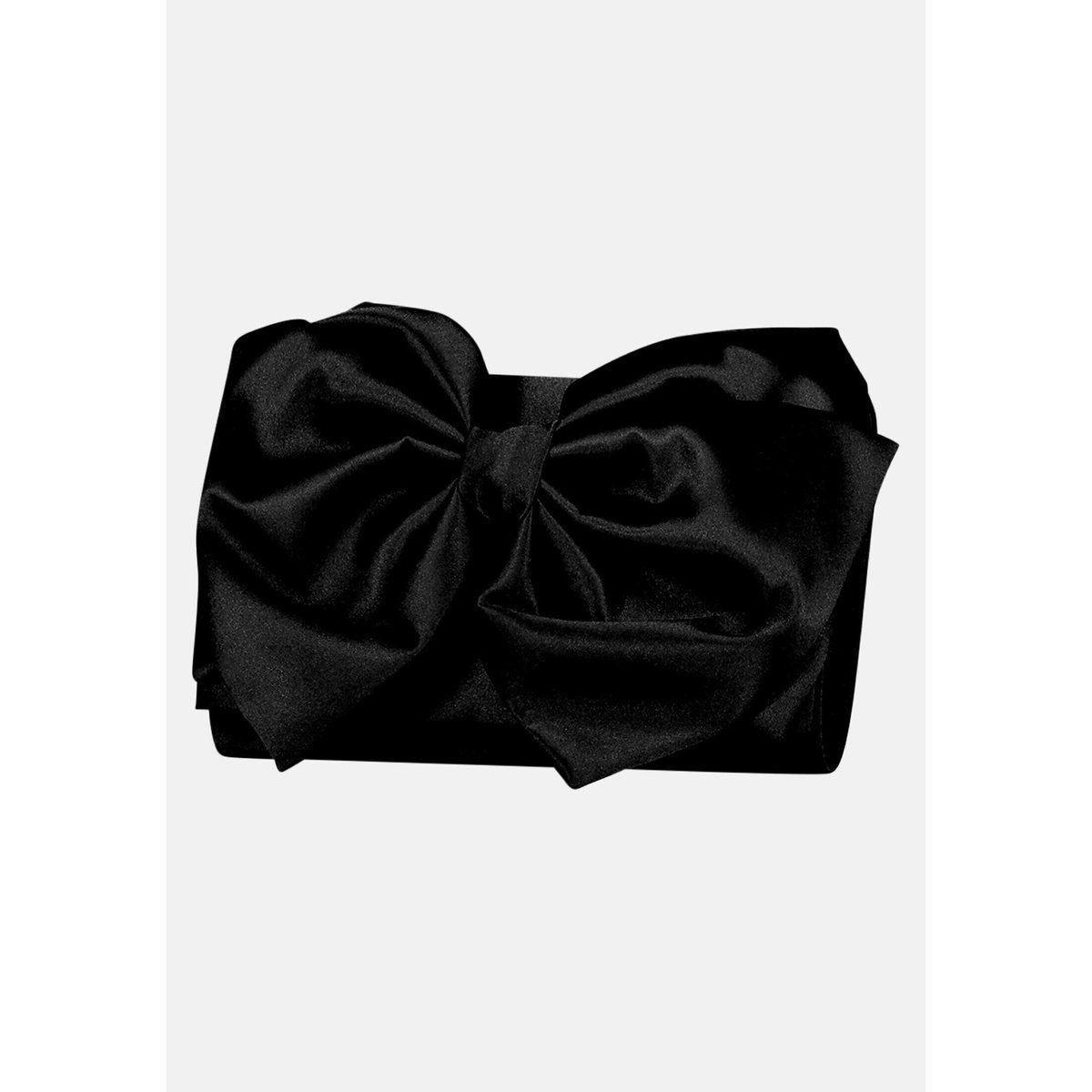 Sac façon pochette à nœud noir, VERA MONT