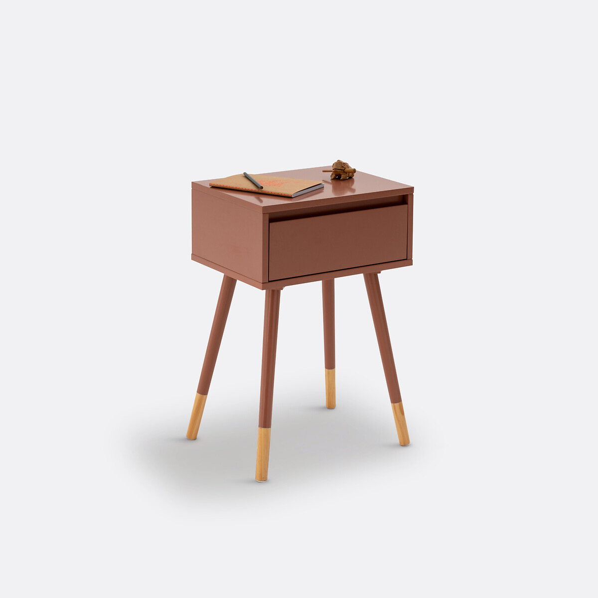 Mesa de cabeceira, 1 gaveta, JANIK terracota, LA REDOUTE INTERIEURS