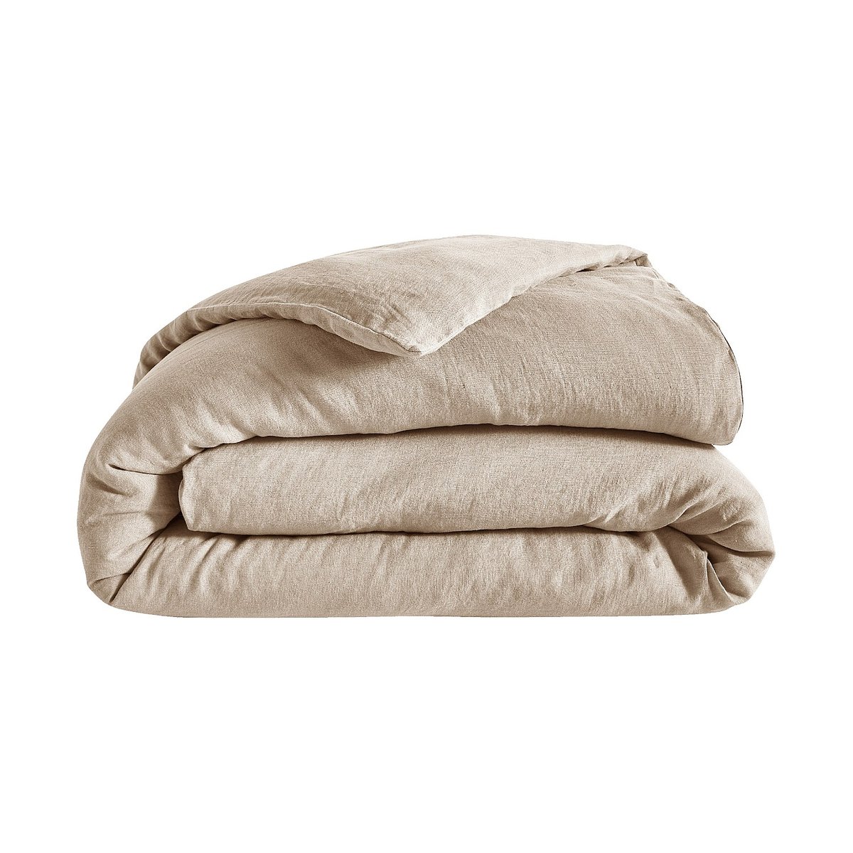 Housse de couette en lin BRUNELLE naturel clair, HABITAT