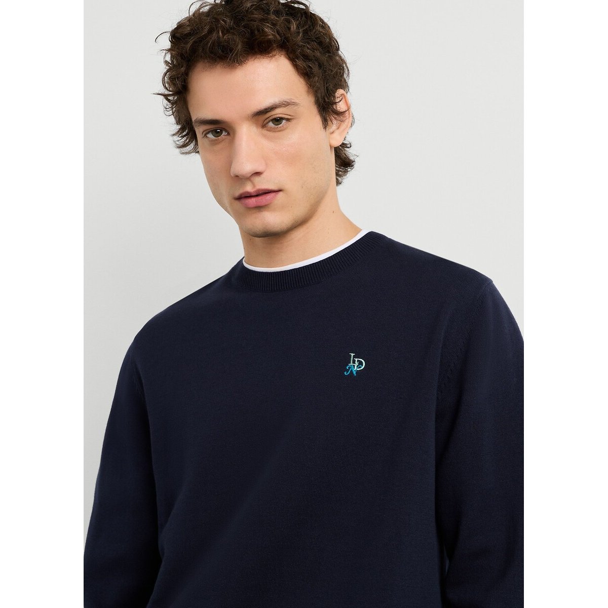 Pull col rond, DANIELS bleu profond, PEPE JEANS