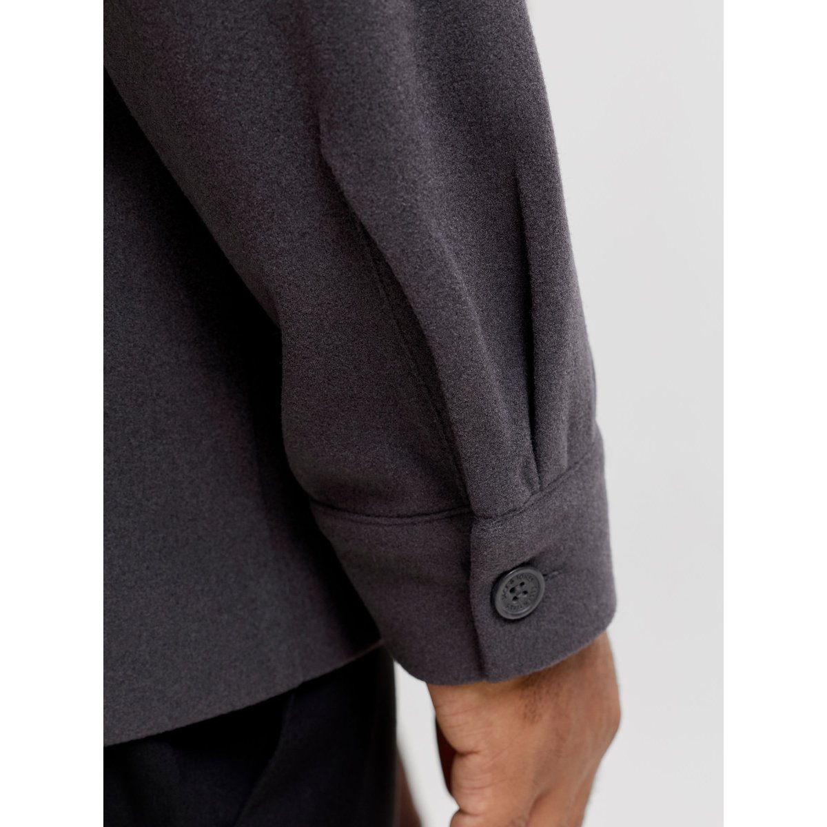 Surchemise dark grey melange, JACK & JONES