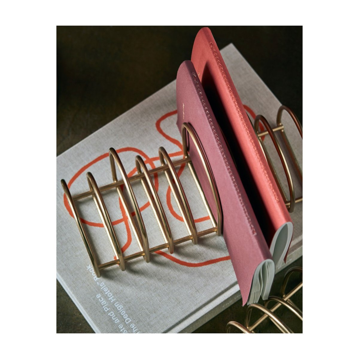Porte-documents Pampi 16 cm doré, HOUSE DOCTOR