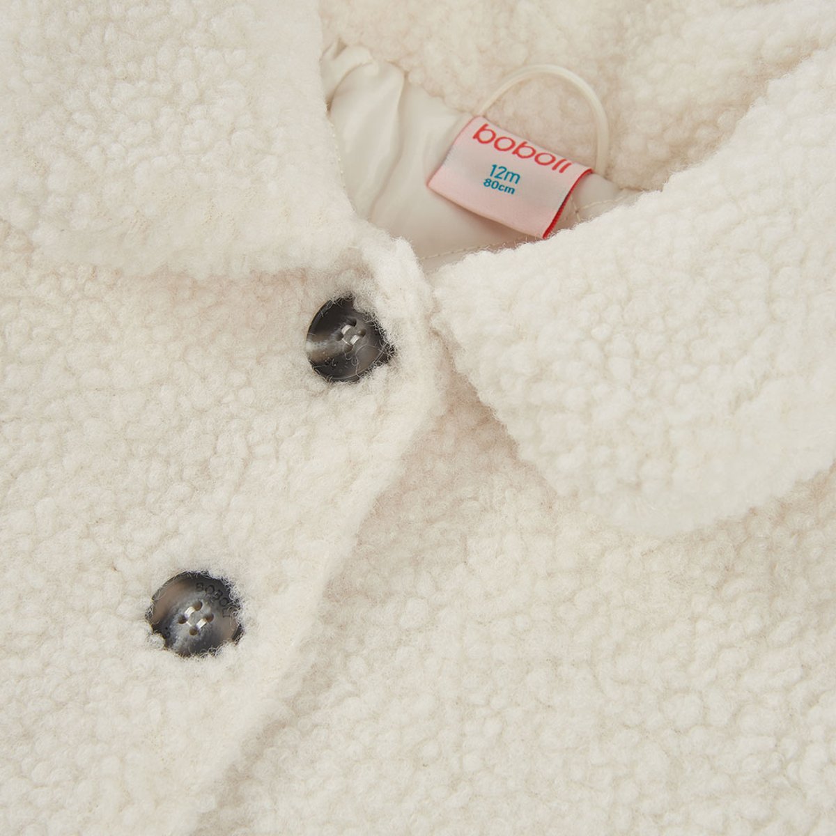 Manteau fille blanc, BOBOLI