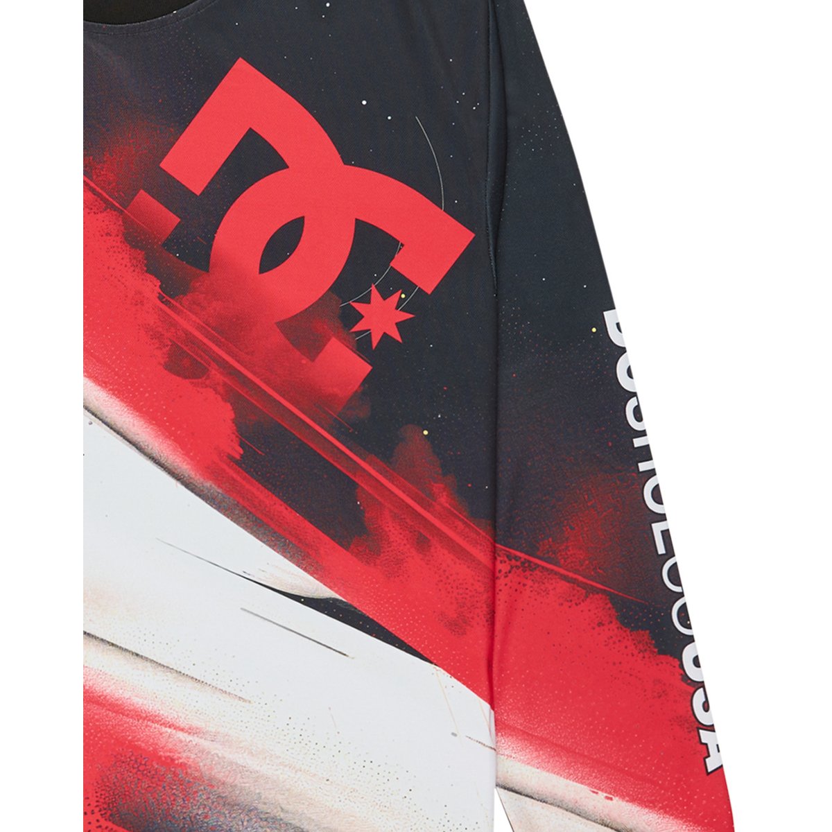 T-shirt à manches longues BURN OUT. rouge racing red, DC SHOES