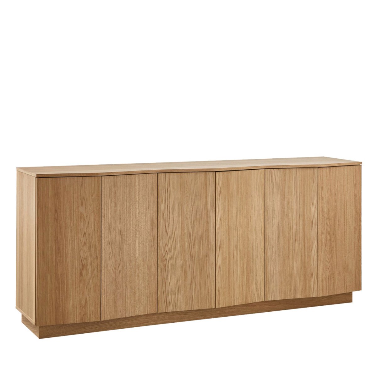Buffet 6 portes en bois L200cm- ZUMA bois clair, WOOOD