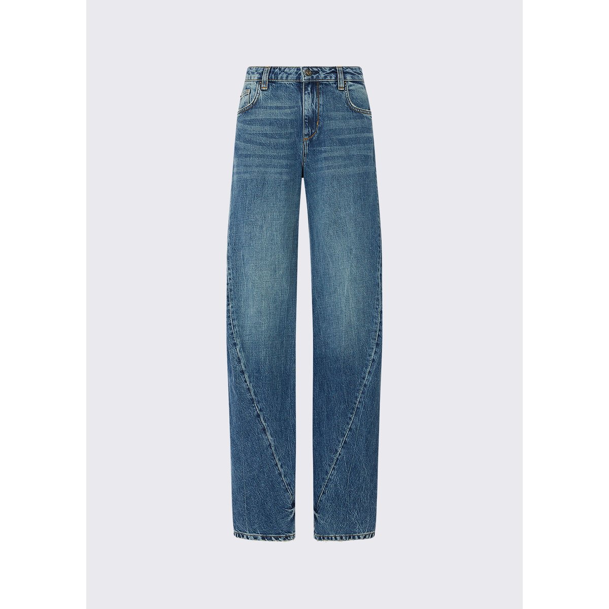 Jean avec coutures asymétriques denim bleu, LIU JO
