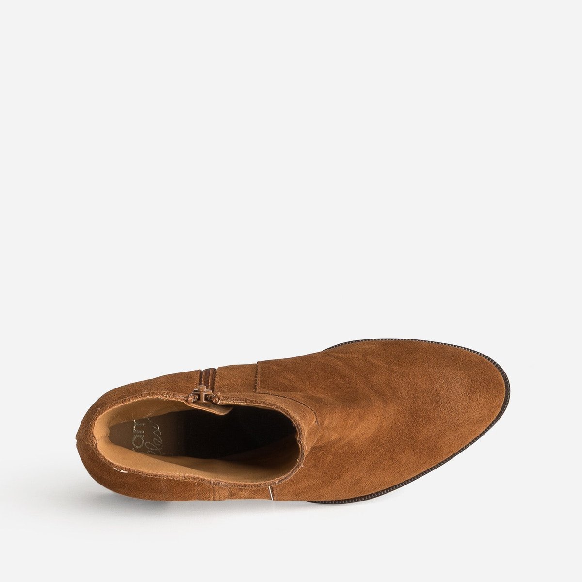 Boots À Talon en cuir CLEYA cognac, ERAM