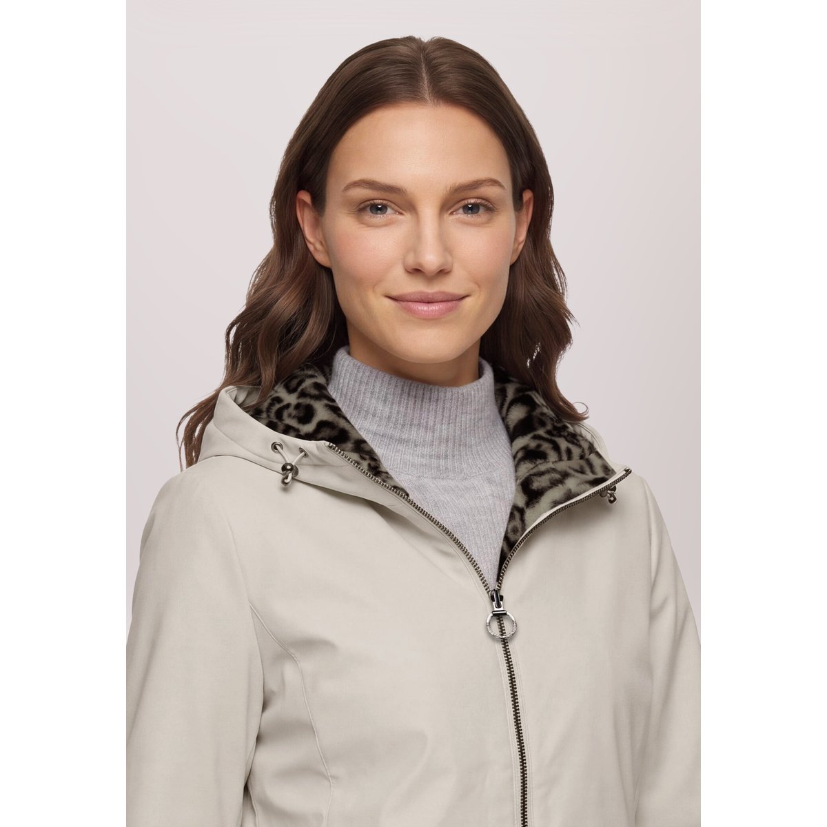 Veste réversible à capuche pastel sand, BETTY BARCLAY