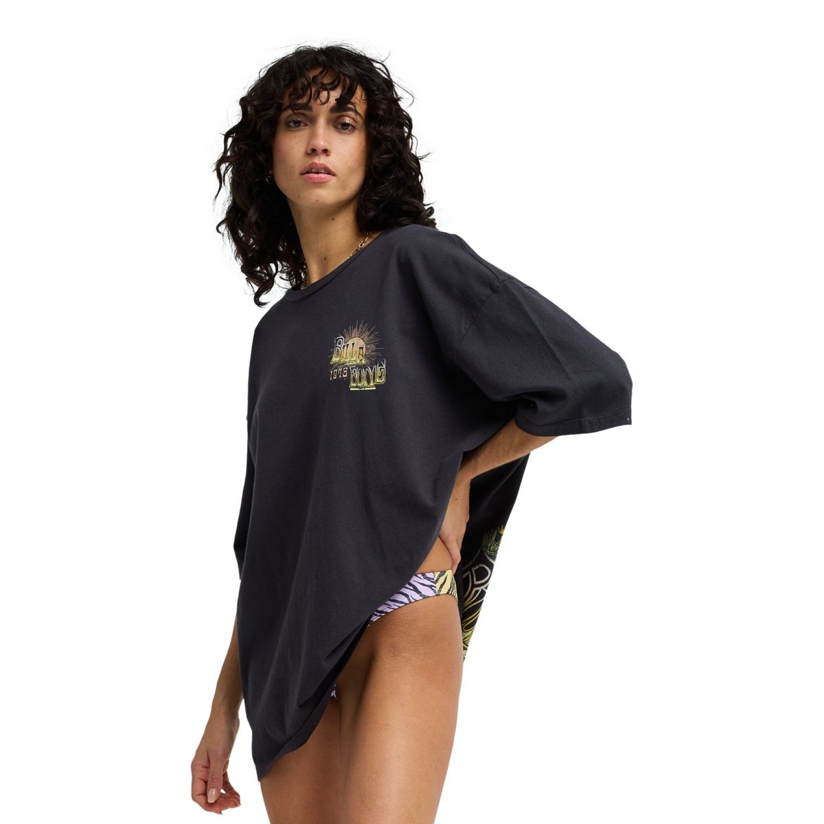 T shirt manches courtes SUN CHASING noir off black, BILLABONG