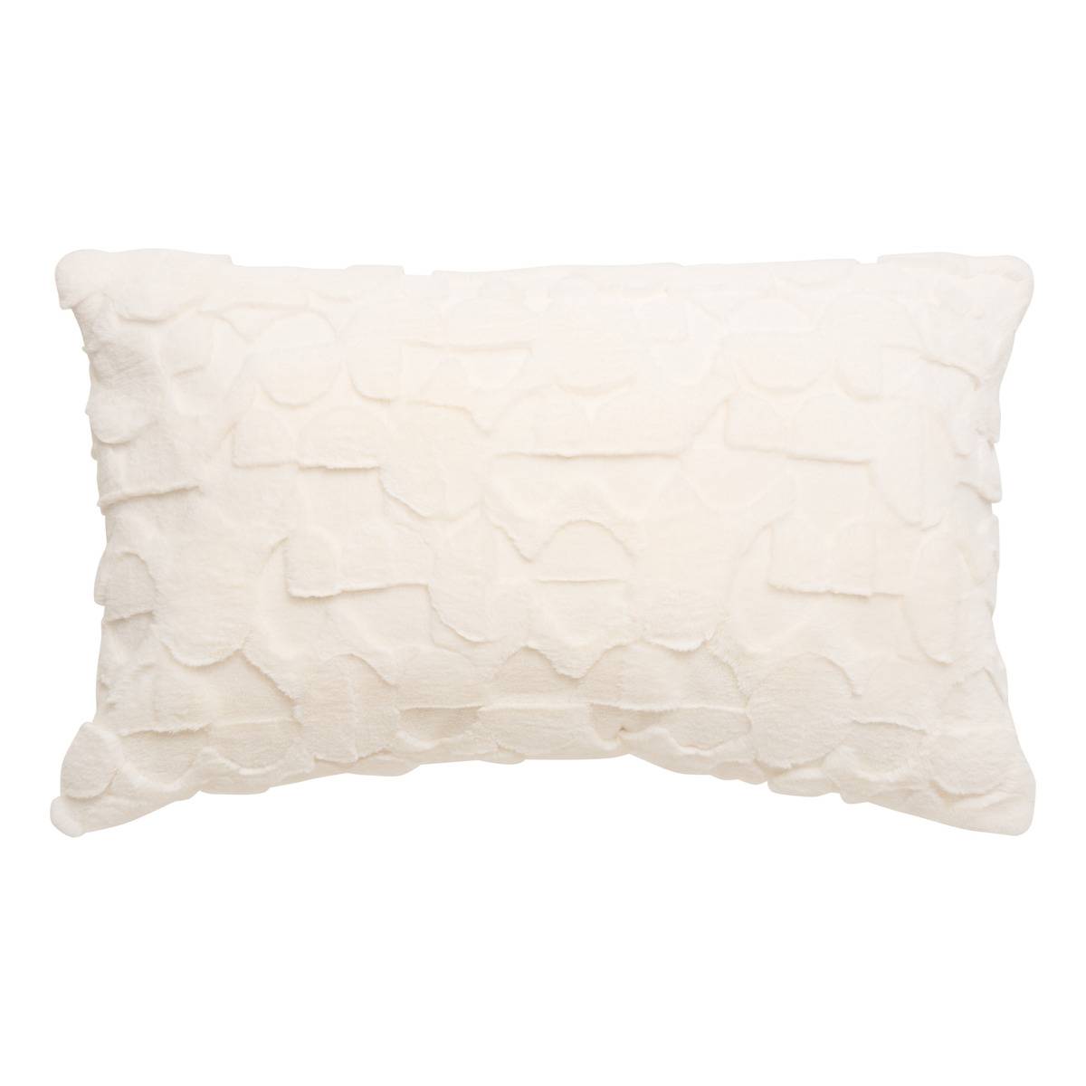 Coussin rectangulaire NALIA blanc, ATMOSPHERA