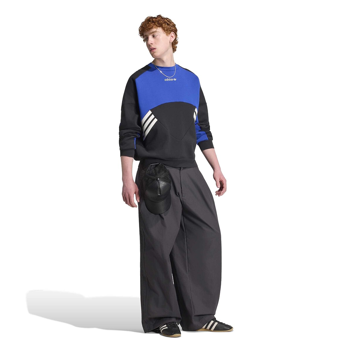 Sweatshirt mit Rundhalsausschnitt, loose fit, MUNICH 93 schwarz/blau, adidas Originals