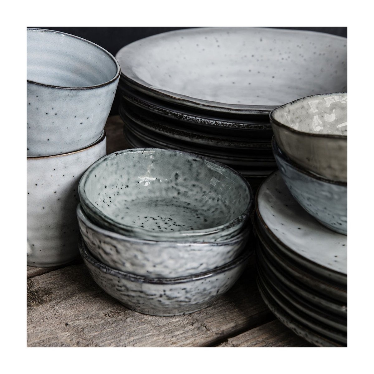 Bol Rustic 4 x 12 cm gris/bleu, HOUSE DOCTOR