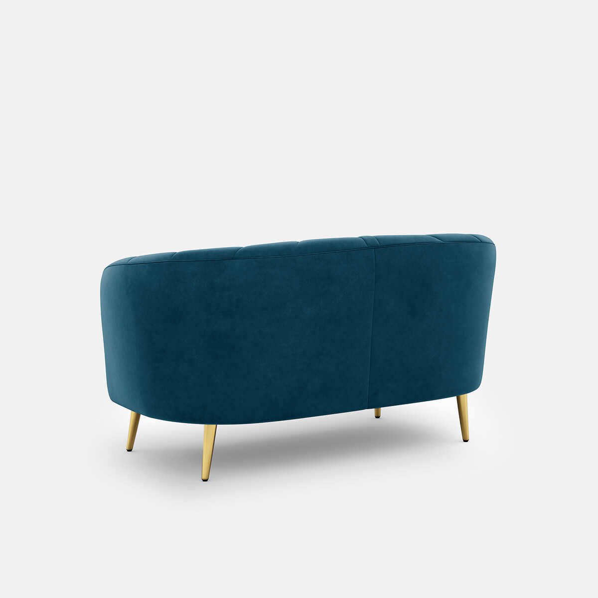Banquette velours 2/3 places, Leone bleu de prusse, LA REDOUTE INTERIEURS