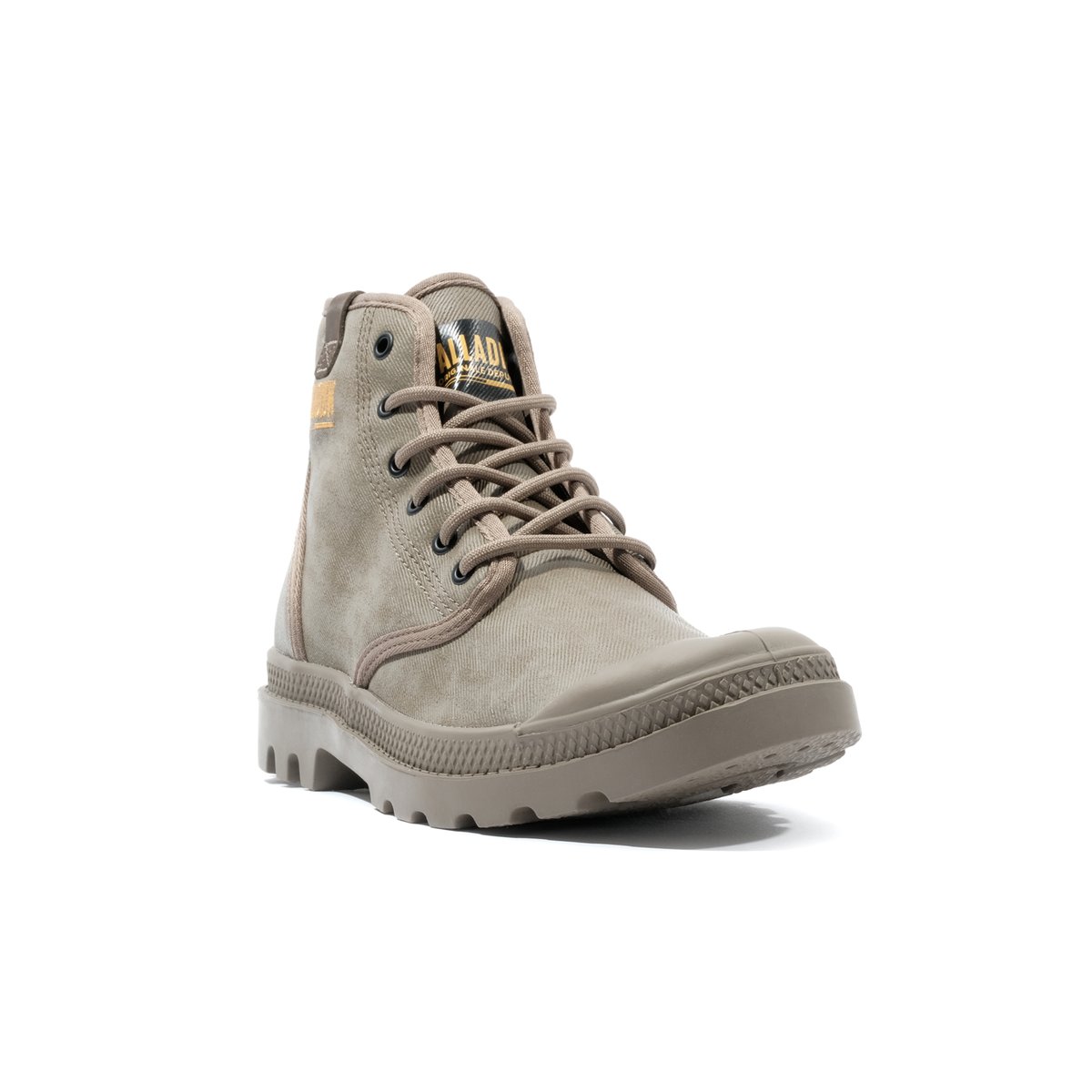 Boots en toile Pampa Hi Coated dusky green, PALLADIUM