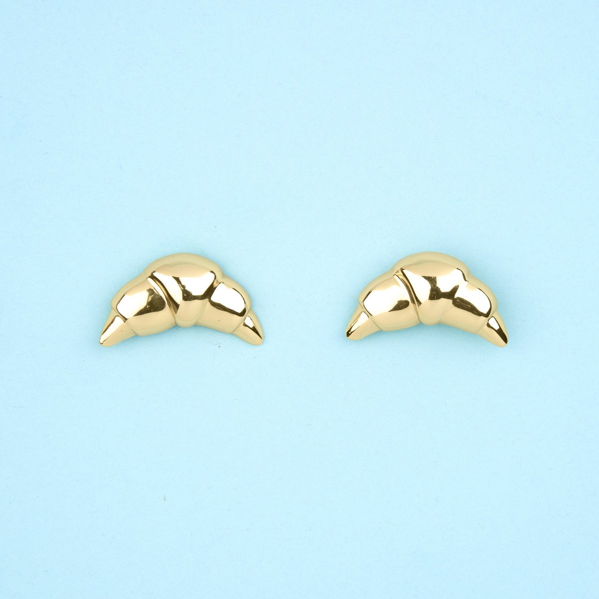 Boucles d'oreilles CROISSANT doré, COUCOU SUZETTE