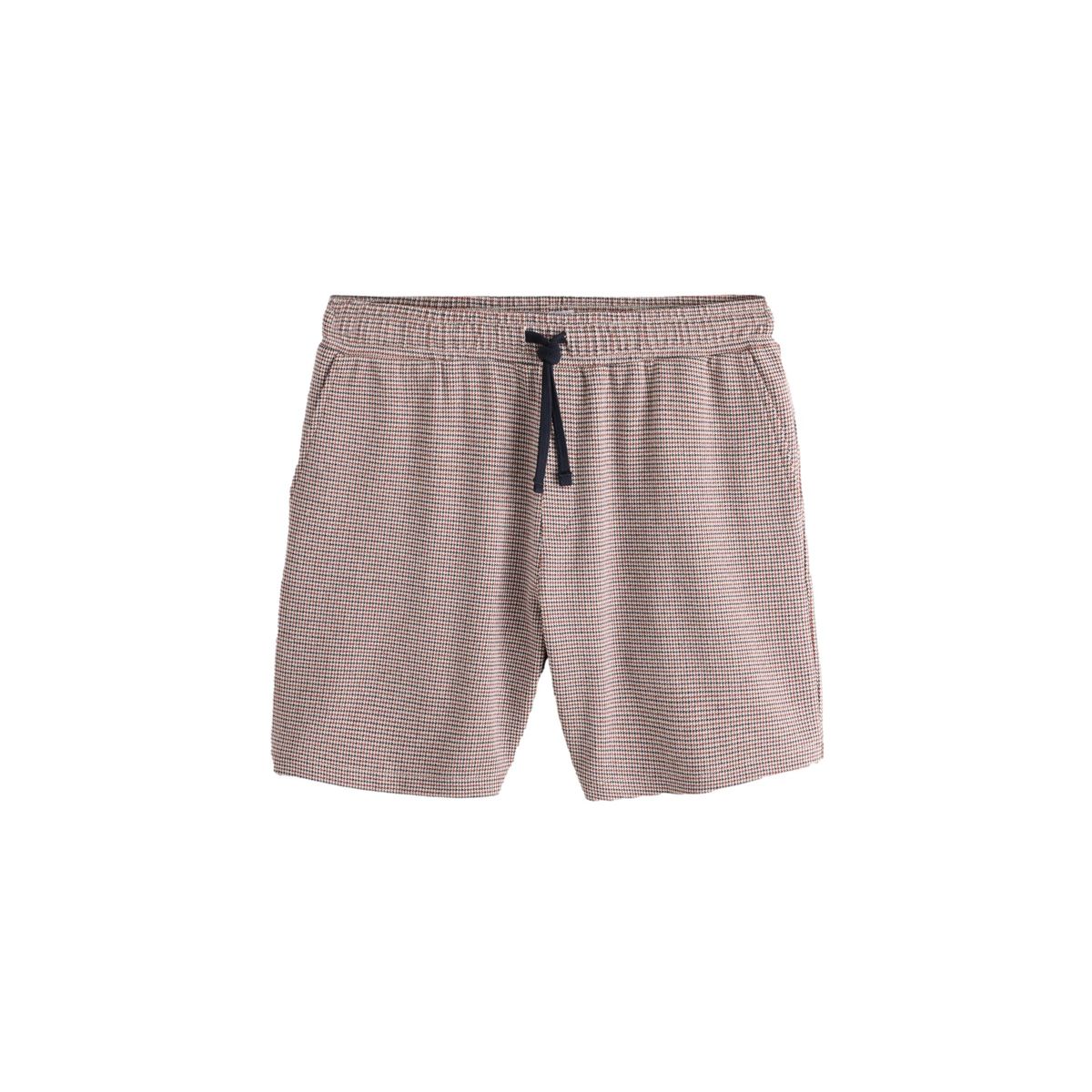 Short en jersey à carreaux pied-de-poule rouge, NEXT