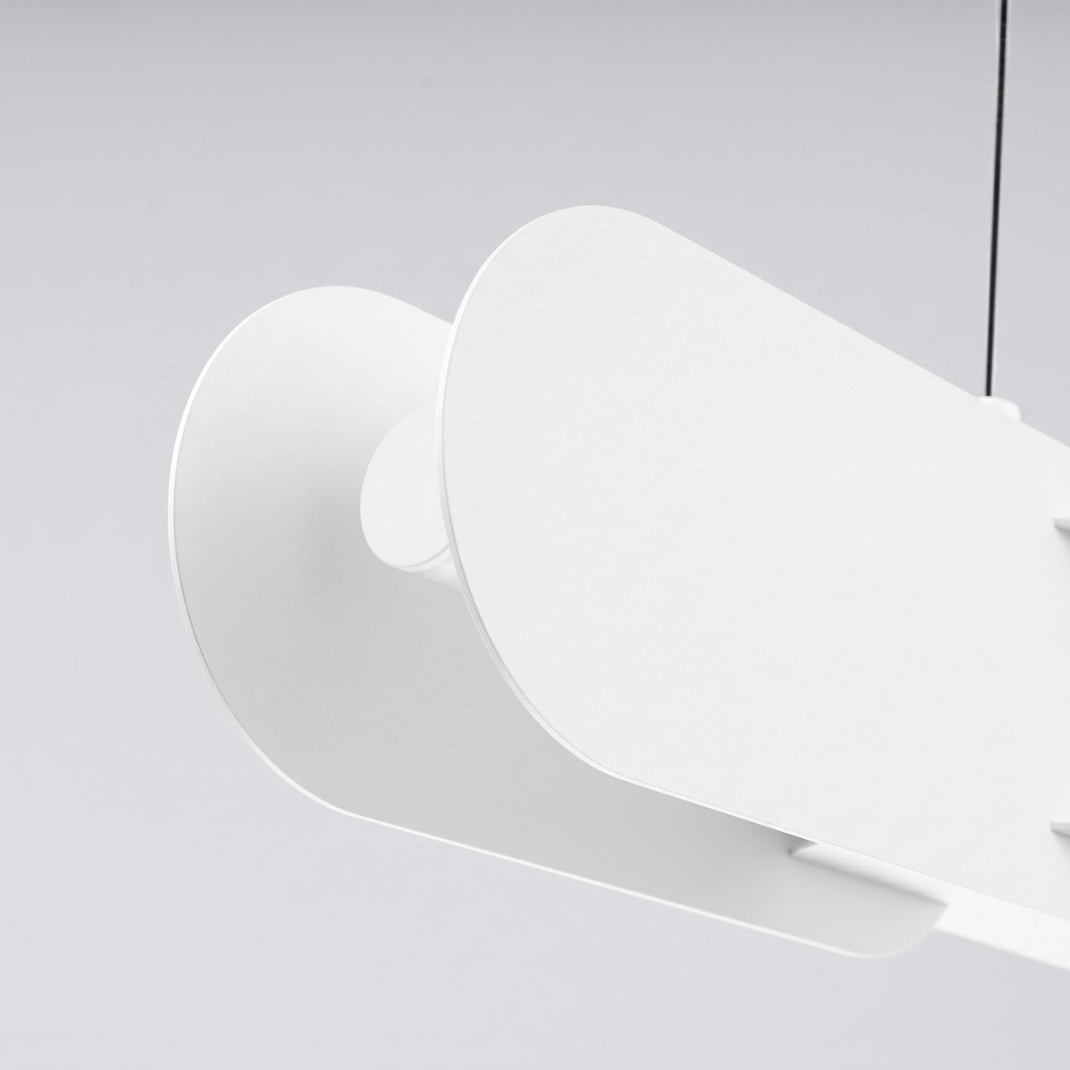 Suspension Acier Blanc LED 1 Chain blanc, EDEN