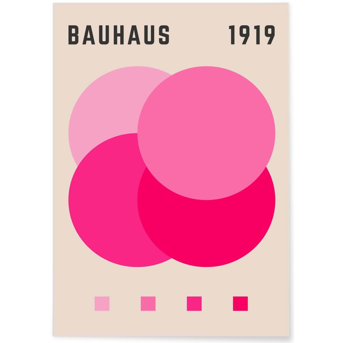 Affiche Bauhaus 21 blanc, L'AFFICHERIE