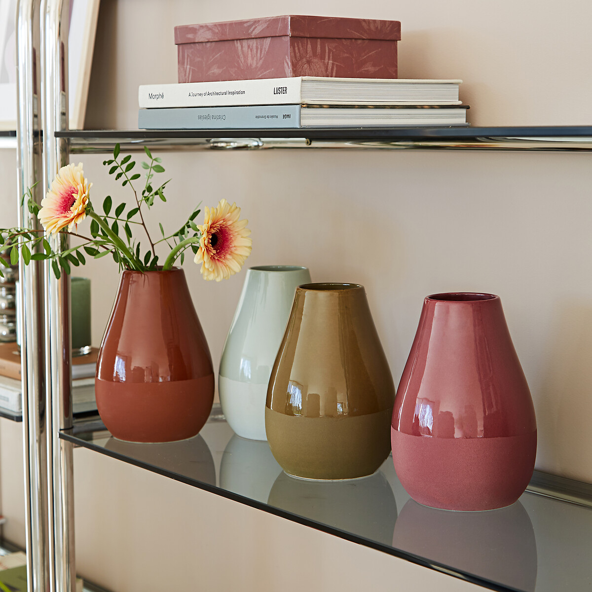 Vaso in ceramica H19 cm, Pastela marrone, LA REDOUTE INTERIEURS