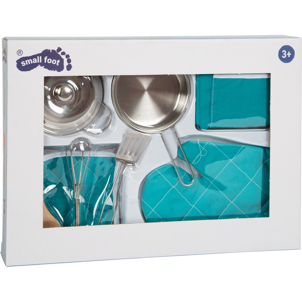 Set de cuisine avec tablier bleu, SMALL FOOT COMPANY