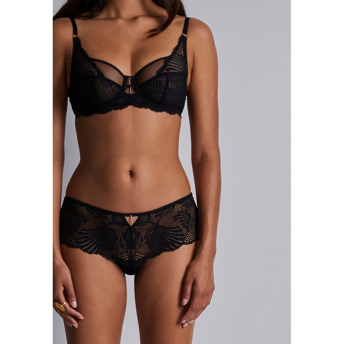 Culotte shorty Rythm of Desire noir, AUBADE