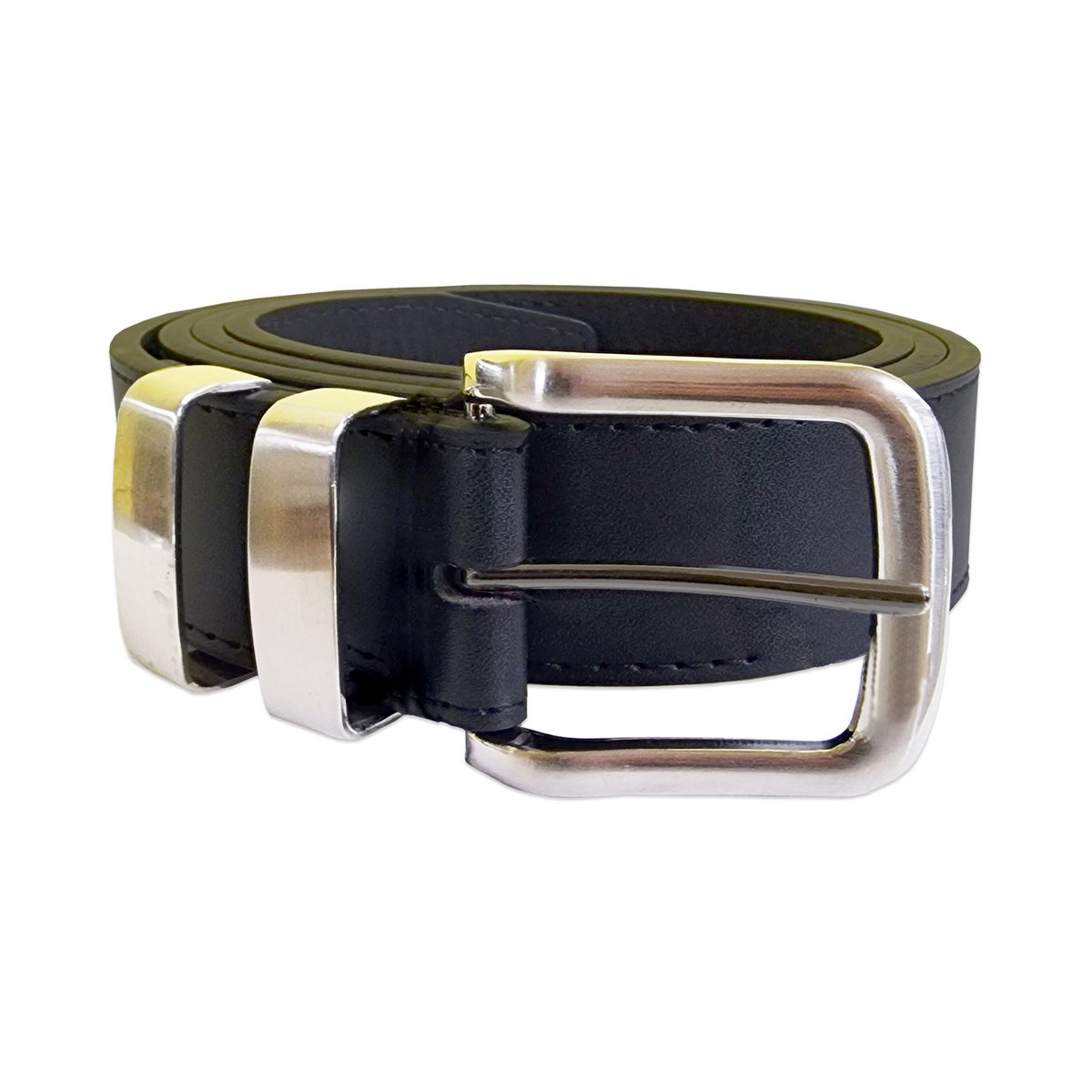 Ceinture avec boucles en métal NOAH noir, DUKE