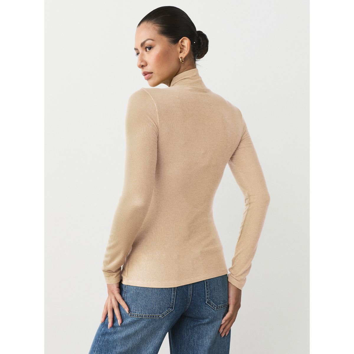 Haut manches longues en tencel™ écru, NEXT
