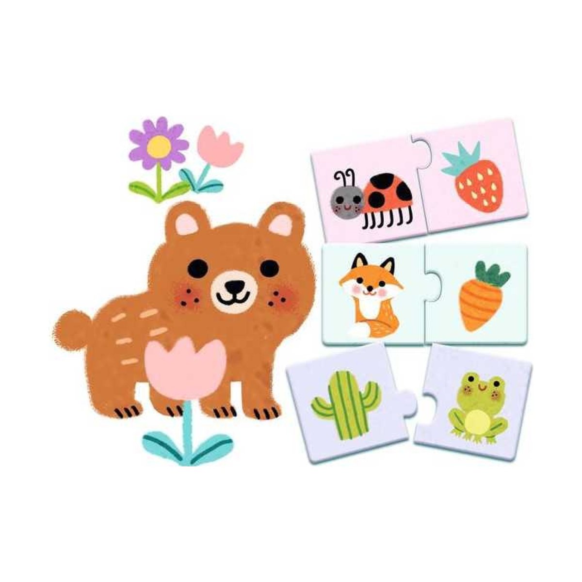 Puzzle duo Couleurs multicolore, DJECO
