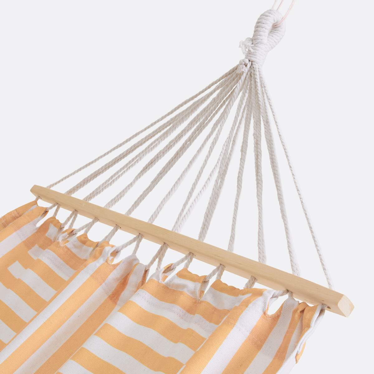 Cama de rede, tecido em polialgodão às riscas, CONFI amarelo/branco, LA REDOUTE INTERIEURS