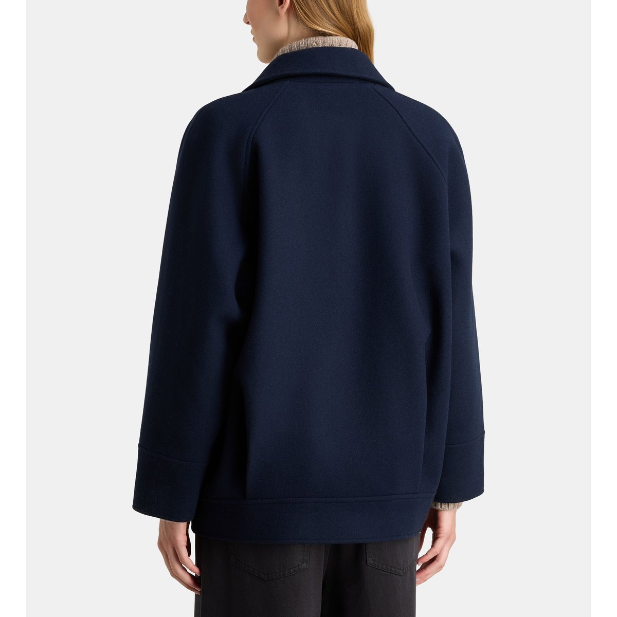 Caban turner uni court bleu marine, GALERIES LAFAYETTE