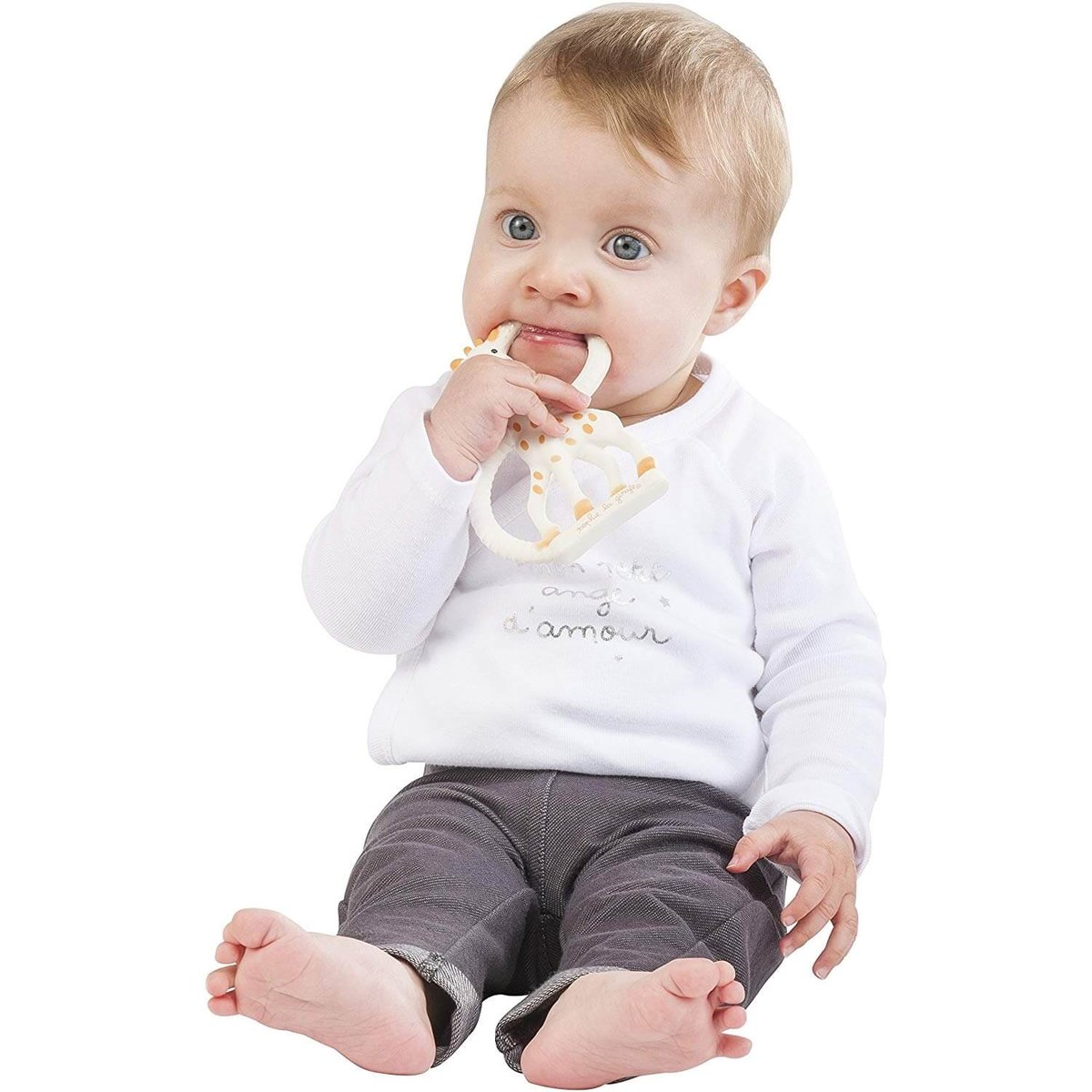 Anneau de dentition So'Pure Sophie la girafe beige, VULLI
