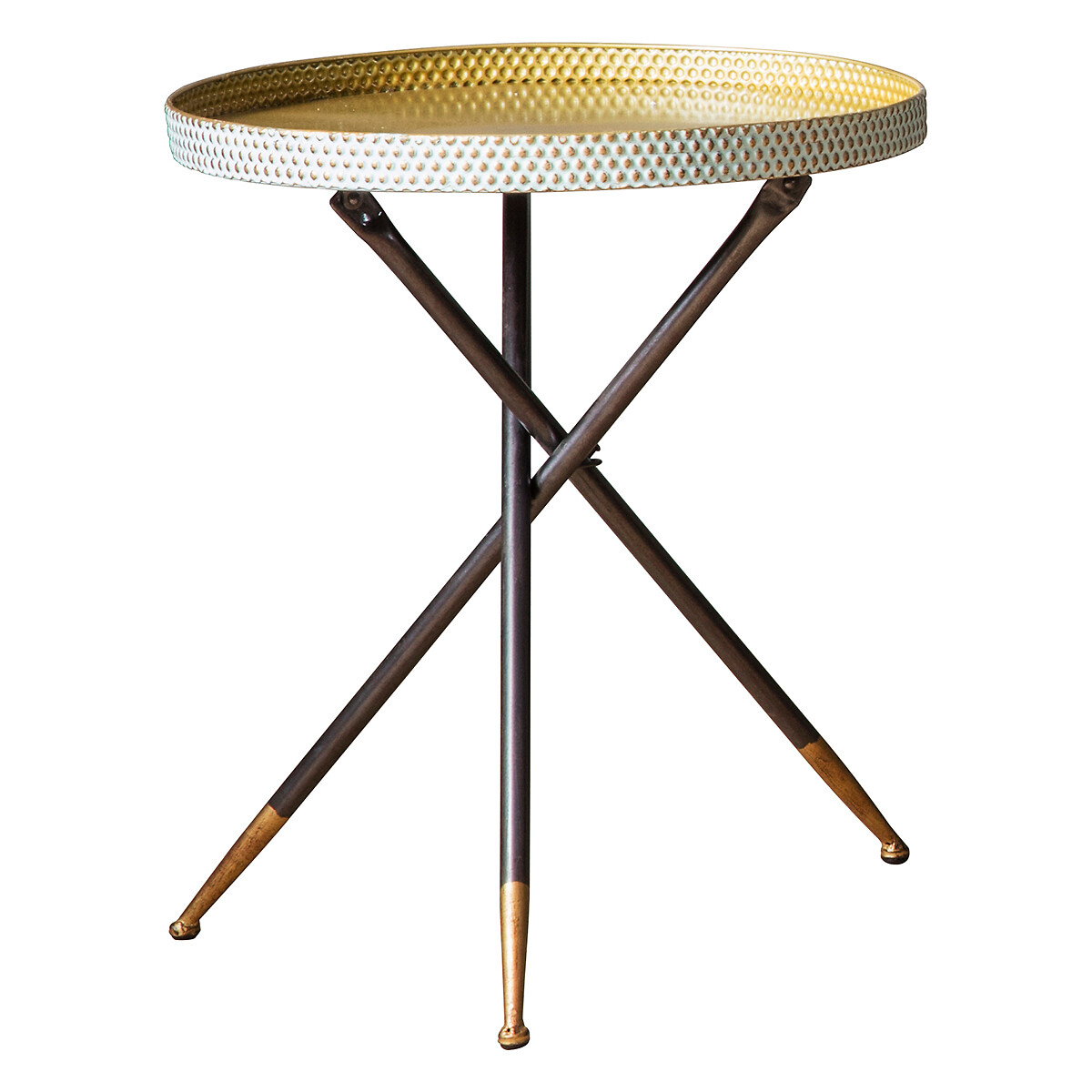 Rajkot Tripod Tray Table blue, SO'HOME