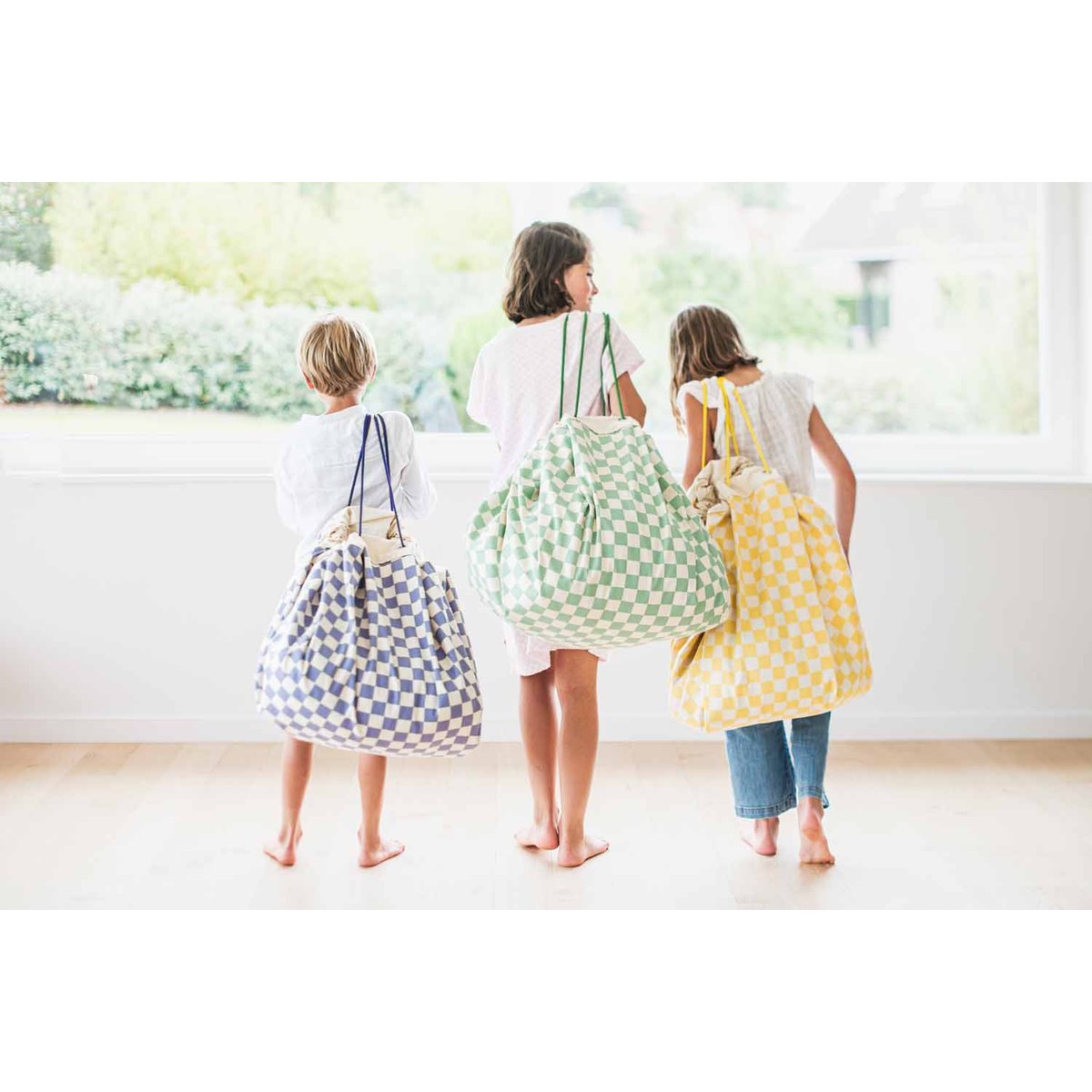 Sac à jouets 2 en 1 Noomad Original jaune clair, PLAY&GO