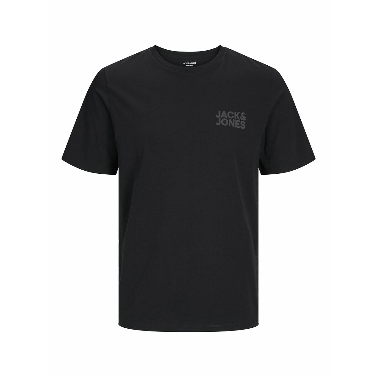 T-shirt Corp Small Logo nero + nero , JACK & JONES