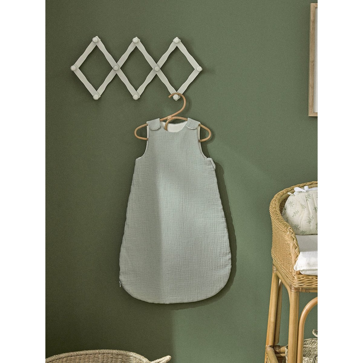 Gigoteuse gaze de coton biologique "AVA" - TOG 2 celadon, CYRILLUS