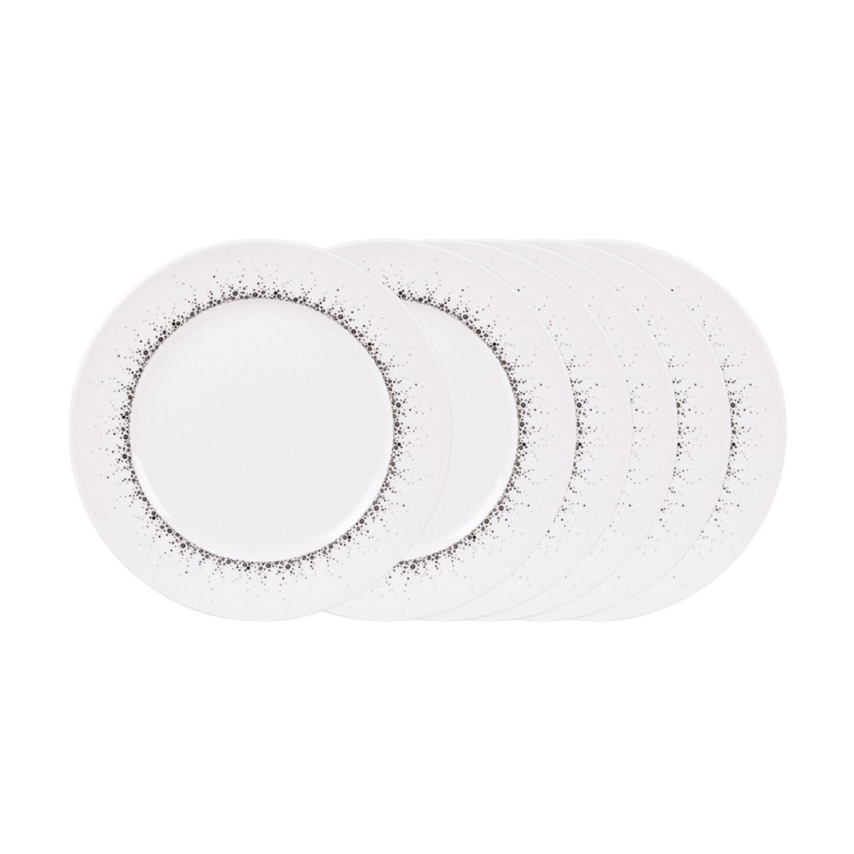 Assiette plate Boréalis gris 27 cm (lot de 6) blanc, TABLE PASSION