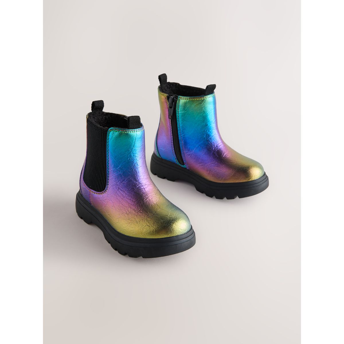 Bottines chelsea avec semelle épaisse multi arc-en-ciel, NEXT