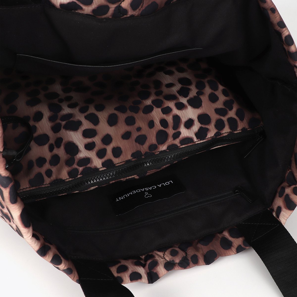Cabas en nylon imprimé léopard léopard, LOLA CASADEMUNT